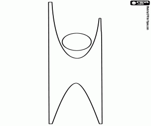 desenho de Happy Human, símbolo do humanismo para colorir