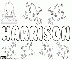 desenho de Harrisson, variante de Harrison para colorir