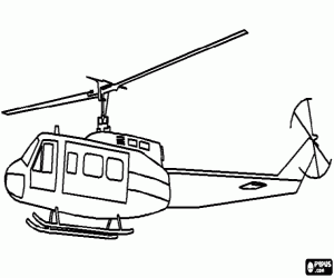 desenho de Helicóptero grande para colorir
