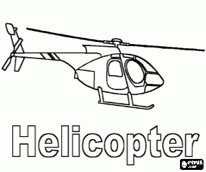 desenho de Helicóptero para colorir