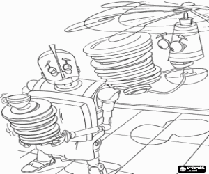 desenho de Herb Lataria na cozinha para colorir