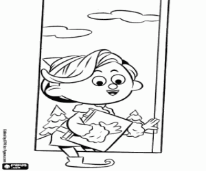 desenho de Hermey o elfo quer ser dentista para colorir