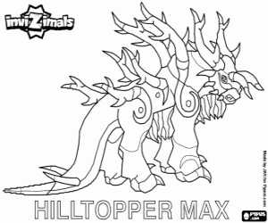 desenho de Hilltopper Max, Invizimals para colorir