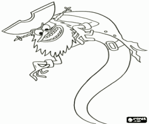 desenho de O Holandês Voador, Bob Esponja para colorir