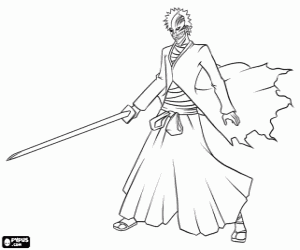 desenho de Hollow Ichigo, Bleach para colorir