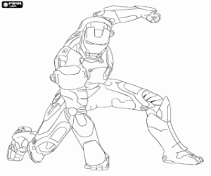 desenho de Homem de Ferro ou Iron Man para colorir