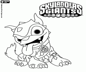desenho de Hot Dog Skylander para colorir