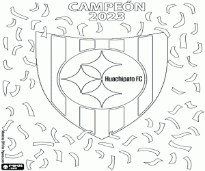 desenho de Huachipato FC, campeão 2023 para colorir