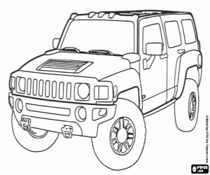 desenho de Hummer para colorir