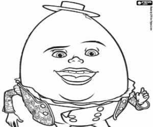desenho de Humpty Dumpty, um personagem para colorir