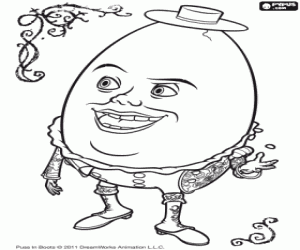 desenho de Humpty Dumpty para colorir
