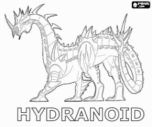 desenho de Hydranoid de Bakugan para colorir