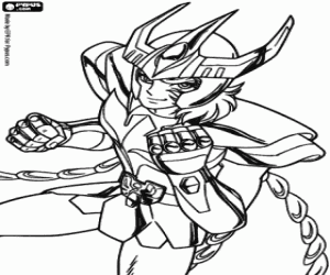 desenho de Ikki de Fênix para colorir