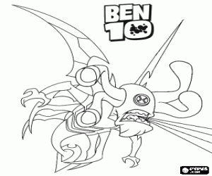 desenho de Insectóide, um alien de Ben 10 para colorir
