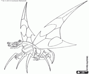 desenho de Insectóide de Ben 10 Omniverse para colorir