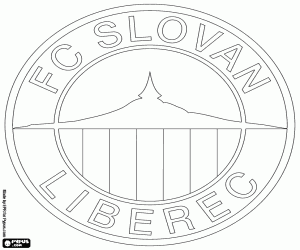 desenho de Insignía do FC Slovan Liberec para colorir
