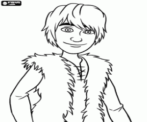 desenho de O inteligente viquingue Soluço para colorir