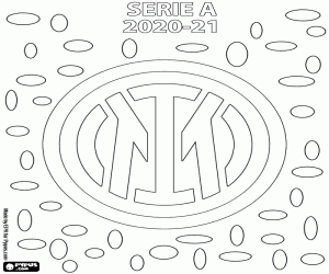 desenho de Inter de Milão, campeã 2020-2021 para colorir
