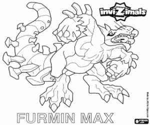 desenho de Invizimals dos esgotos, Furmin Max para colorir