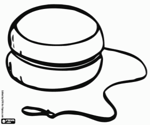 desenho de Um ioió, um brinquedo para colorir