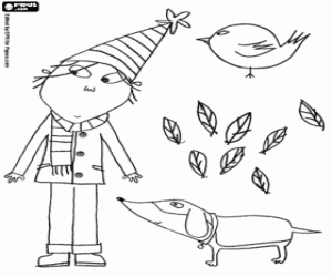 desenho de O irmão de Lola é Charlie para colorir