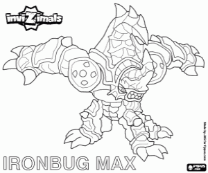 desenho de Ironbug Max, Invizimal do Japão para colorir