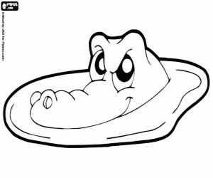 desenho de Jacaré para colorir