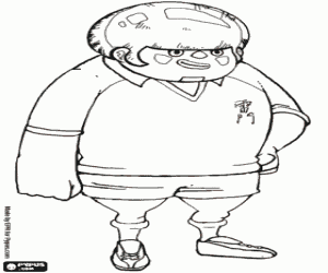 desenho de Jack Wallside de Inazuma Eleven para colorir