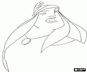 desenho de Jeanneline,personagem Caçadores Dragões para colorir