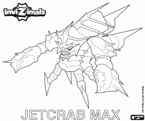 desenho de Jetcrab Max, Invizimals para colorir