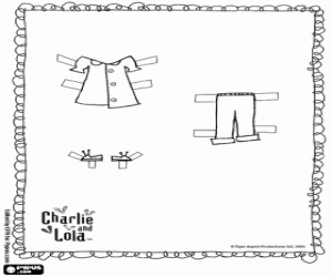 desenho de Jogo de vestir com Lola para colorir