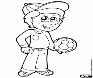 desenho de Jogos com bolas como o futebol para colorir