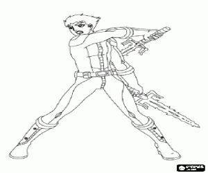 desenho de Josh Kirkpatrick, Team Galaxy para colorir