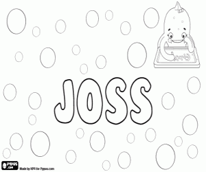 desenho de Joss, nome abreviado para colorir