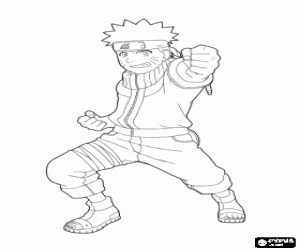 desenho de O jovem ninja Naruto Uzumaki para colorir