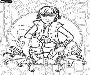 desenho de O jovem viking Soluço para colorir