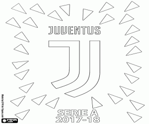 desenho de Juve, Serie A 2017-2018 para colorir