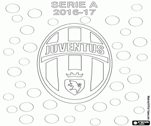 desenho de Juventus, campeão de 2016-2017 para colorir
