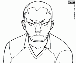 desenho de Kevin, jogador de Inazuma Eleven para colorir