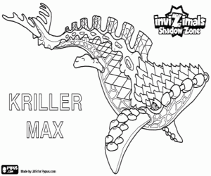 desenho de Kriller Max, Invizimals A nova dimensão para colorir
