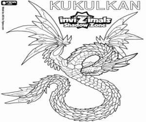 desenho de Kukulkan, Invizimals A nova dimensão para colorir