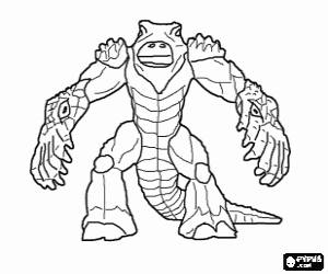 desenho de L'imprevedibile silente, Gormiti para colorir