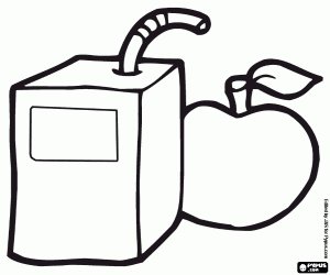 desenho de O lanche na escola para colorir