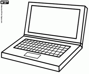 desenho de Um laptop para colorir