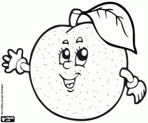 desenho de Laranja para colorir
