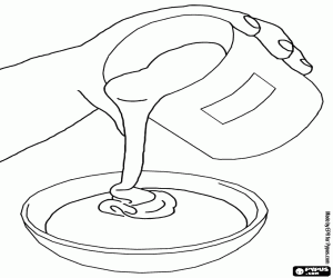 desenho de O leite condensado é muito doce para colorir