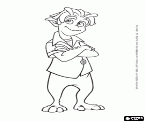 desenho de Lem ajudará o astronauta para colorir