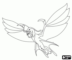 desenho de Leonopteryx ou toruk de Pandora para colorir