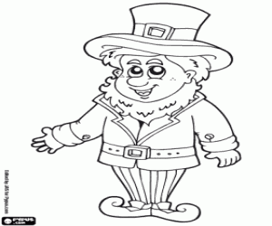 desenho de Leprechaun para colorir