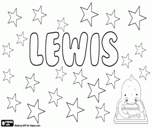 desenho de Lewis, nome inglês para colorir